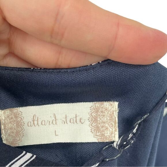 Altard State NWT Striped Short Jumpsuit Romper with Adjustable Straps Size Large - Picture 7 of 8